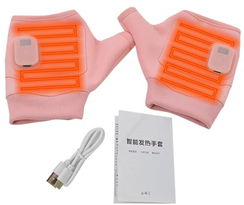 Tewzafiya Beheizte Fäustlinge | fingerlose Berghandschuhe | USB-Elektrohandschuhe zum Tippen von Motorrad, Kaltlauf, Herren, Camping, Jagd, Winter, Arbeit, Outdoor, Radfahren