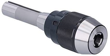 APU16 R8 7/16 Drill Chuck, Self Tightening Milling Machine Collet, High Speed Steel Keyless Drill Chuck with R8 Straight Shank, Integrated Design for Precision Drilling and