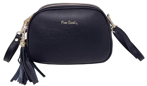 Pierre Cardin Damen-Handtasche, echtes Leder, klein, multifunktional, elegant, Damen-Handtasche, Shopper, Schultertasche, multifunktional, Damen-Handtaschen, Shopper, Schultertasche
