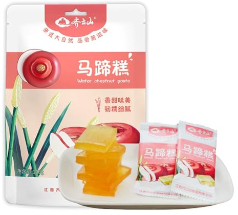 DAMAICHUHAI Gâteau de Châtaigne d’Eau 168g, Water Chestnut Cake, Dessert d’Inspiration Cantonaise, Texture Translucide, Douce et Moelleuse, Préparation Facile, Cuisson Vapeur