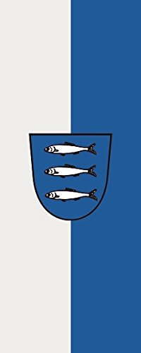 U24 Fahne Flagge Heringsdorf (Usedom) im Hochformat Premiumqualität 80 x 200 cm