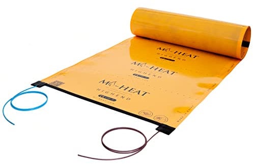 1,0m Mi-Heat HighEnd Nanotube-Carbon Heizfolie 150Watt/m² | 3-fach isoliert | äußerst robuster und extrem strapazierfähig | elektrische Wand- oder Deckenheizung