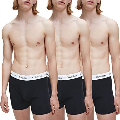 Calvin Klein Uomo Pantaloncini Boxer Confezione da 3 Boxer Brief Elasticizzati, Nero (Black), M