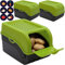 ARTECSIS Lot de 3 Boîtes de Conservation Alimentaire 5L - Vert + 6 Stickers/Fruit, Légume