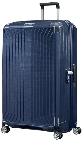 Samsonite Lite-Box - Premium Hartschalenkoffer Extra Groß 81 cm, Reisekoffer mit 4 Rollen, Leicht, TSA-Schloss, 124L - 3.50 KG - Blau (Deep Blue)