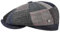 LIERYS Larent Patchwork Flatcap Herren - Achtteilige Schirmmütze - Made in Italy - Mütze mit Wolle und Innenfutter - Ballonmütze Herbst/Winter blau 58 cm