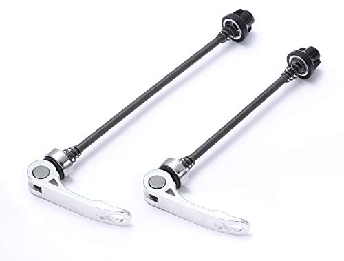 wileone Rennrad MTB Schnellspanner Set (vorne und hinten), 1 Paar, Road-Sliver