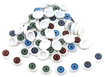 60piezas Ojos De Plástico Ovalados Para Muñecas Accesorios Diy Para Manualidades Y Proyectos Escolares Para Juguetes De Peluche Y Decoración Del Hogar Colores Mezclados