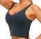 THE GYM PEOPLE Sport BH Damen ohne Bügel Abnehmbare Gepolsterte Crop Tops Longline Yoga Tanktop Fitness Workout Sports Bra