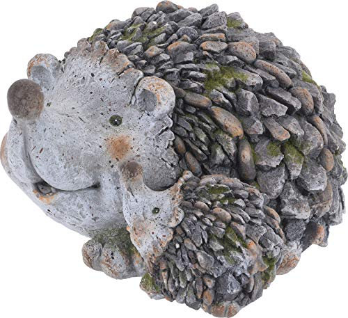 mucplants Süße Deko-Figur Igel aus Zement 32x26x18,5cm Gartendekoration Garten Dekoration