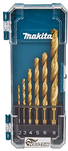 Makita D-72833 HSS TIN Drill Bit Eco Set 6 Piece