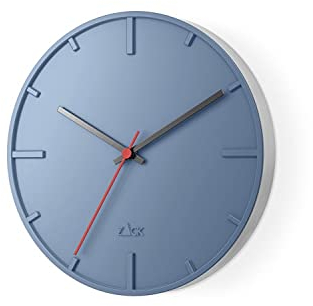 ZACK Wanduhr WANU 60017, blau, rund, D. 27 cm