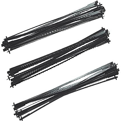 FOXBC Scroll Saw Blades Set 5 Inch Pin End - 36 Pack (15/18/20 TPI)