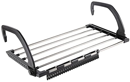 GDWD Wäschetrockner Heizkörper, Balkon Heizkörpertrockner, Klappbar Hängetrockner, Balkonwäschetrockner, Wandwäschetrockner Wäscheständer Heizung Wäschehalter (32 x 59 cm)