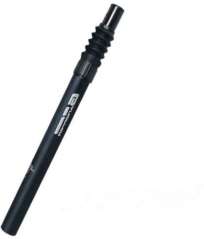 AZMANI 27.2/25,4/31,8/28,6 Mm Federsattelstütze E-Bike-Sattelstützen Stoßdämpfer Fahrrad-Sattelstütze Mit Klappbarer Aluminiumlegierung Für E-Bike-Faltrad (Color : Black 31.8 * 350mm)