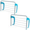 Beldray COMBO-8613A 6-Bar Radiator Airer – Set of 2 Drying Racks, 3M Drying Space, Foldable Laundry Airer, Over Radiator, For Light Items, Small Clothes Horse, Adjustable Arms to Fit Most Radiators