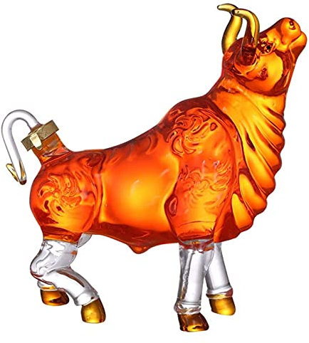 Glass Decanter Animal Whiskey Decanter - Decanter for Bourbon, Whiskey, Scotch, Vodka, Rum, Tequila Decanter