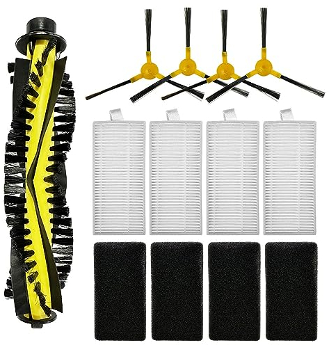 iDMRURvm 4 Seitenbürsten 1 Rollenbürste 4 Filter für Tesvor X500/X500 Pro/M1 T8 S6/ Neatsvor X500/600 Pro