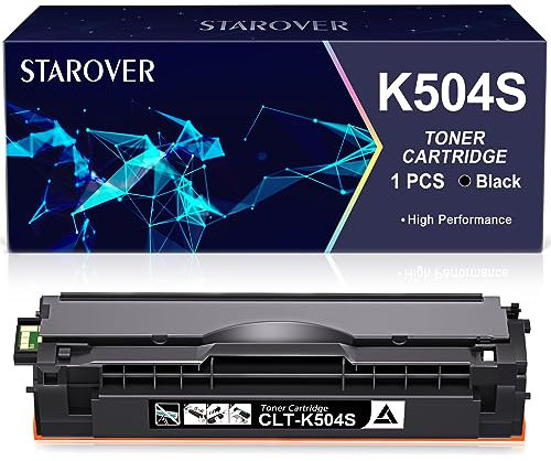 STAROVER K504S Toner Kompatibel für Samsung CLT-P504C CLT-K504S für Xpress C1860FW Toner Xpress C1810W CLX-4195FN CLX-4195FW CLP-415NW (Schwarz, 1er-Pack)