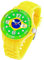 Taffstyle Silikon Armbanduhr Quarz Fan Sport Uhr Sportuhr Silikonuhr Flagge Fahne Weltmeisterschaft WM EM Europameisterschaft Fanartikel Fussball Basketball Eishockey Brasilien