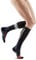 CEP - Laufsocken mit Kompression für Damen, The Run 4.0 Tall Socks, Sportsocken, Größe II/S / 35-38, schwarz (LE)