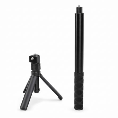Unsichtbarer Selfie Stick, 28 Bis 120 cm Ausziehbares Kamera Einbeinstativ mit Rutschfestem Griff, Tragbare Verlängerungsstange für X4 X3 für EINE X2 für EINE RS Actionkamera