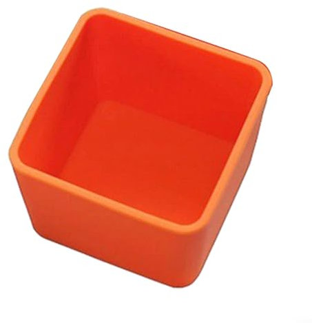1 x geteilte Box für Mittagessen, Salatdressing-Behälter für Bento-Box (orange-rot, 90 ml)