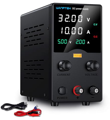 WANPTEK POWER Fuente de Alimentacion Regulable 30V 10A Fuente de alimentación Laboratorio con Mando Codificador (GA (GA3010H(0-30V/0-10A))