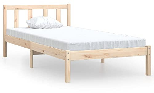 prissent Multifunktionales Bettgestell Familienbett Plattformbett Palettenbett Schlafzimmer Stilvoller klassischer Stil Braun 205,5x95,5x69,5 cm