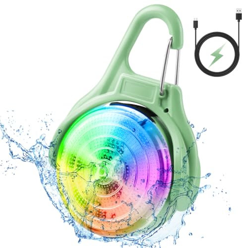 Ainiv LED Blinklicht Schulranzen Sicherheitslicht, 4 Blinkmodis USB Aufladbar Reflektoren Licht für Schulranzen, Sicherheitslicht Anhänger für Wandern Laufen Joggen Haustier Rucksack Kleidung