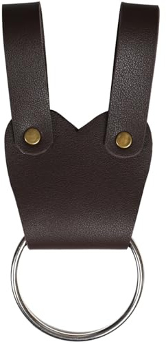 Mittelalterliche Axt Beil Tomahawk Halter Gürtel Metall Ring Aufhänger Schwert Frosch LARP