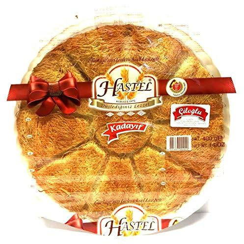 2 x 400g HASTEL Kadayif wie Baklawa Türkisch Nachtisch Süßigkeiten Teigfäden Engelshaar