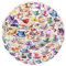 Teacup Sticker The Cup Sticker Set 50 Pieces Cute Decoration for Car Laptop Skateboard Bicycle Moped Motorcycle Bicycle Computer Suitable for Adults Children