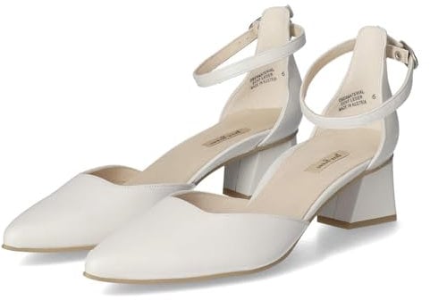 Paul Green Damen, Frauen Riemchenballerinas,Slip-ons,spangenballerinas,Mary-Jane,weiblich,Lady,Ladies,Women's,Woman,Weiss (White/Offwhite),39 EU / 6 UK