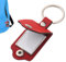 Porte-Clés Cadre Photo en Cuir PU - Porte-Clés avec Cadre Photo Portable | Porte-Photo Bricolage pour Sacs à Dos Portefeuille, Sacs à main, Cadeaux pour Couples Amis, Parents et Famille, Rouge
