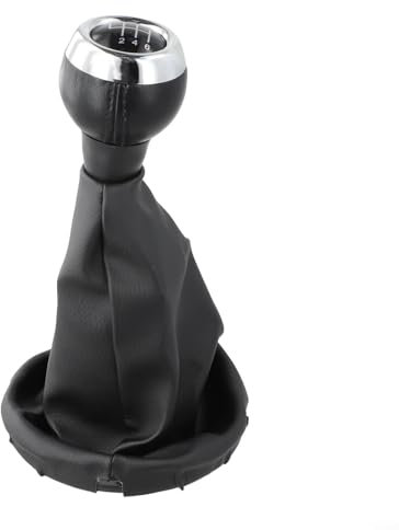 Puupaa Pomo de palanca de cambios de coche de 6 velocidades, de piel sintética, para Mini Cooper R56 2006-2012 R55 2007-2013, perilla de palanca de cambios manual de coche