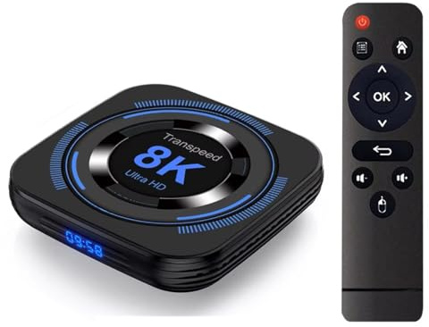 Boîtier TV Android 12 ATV Double Wi-FI avec Applications TV, vidéo 8K, BT5.0+, RK3528, Lecteur multimédia Vocal 4K 3D, décodeur (MX10 32g)