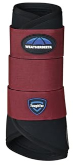 Weatherbeeta 2025 Tough - Tec Prime Brushing Boots 1027503 - Black/Maroon
