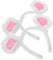 Homoyoyo 2pcs Plush Mouse Ears Headband Fuzzy Animal Costume Accessory for Halloween Dress Up Cute Fluffy Ears for Adults and Boys and Girls