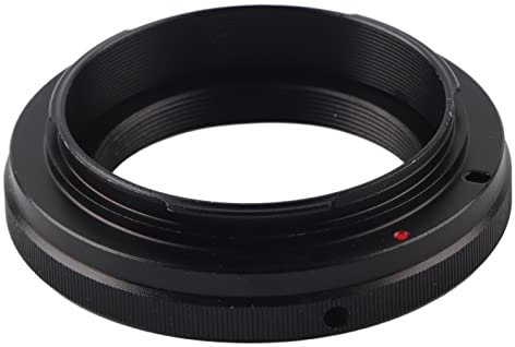Elprico T2 T Mount Lens Adapter for EF DSLR Camera M42x0.75 Thread Aluminum Alloy with Focus for Telescopes Microscopes
