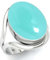 Jeweloporium Aqua Chalcedon 925 Silber Ringe für Frauen mit Stein viktorianisch Silber Ringe Größe 60(19.1) Halloween Geschenk Handgefertigt Schmuck