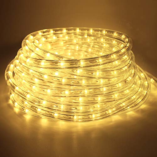 Forever Speed 8 Meter LED Lichterschlauch Außen, 288 LEDs Wasserfest LED Schlauch für Auße, Dekoration und Beleuchtung LED Lichterschlauch für Halloween, Garten, Weihnachten, Hochzeit, Party, Warmweiß