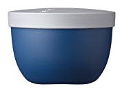 Mepal - Snackbox Ellipse - Lebensmittelbehälter zum Aufbewahren und Transportieren von Snacks - geeignet für Gefrierschrank, Mikrowelle & Spülmaschine - 350 ml - Nordic Denim