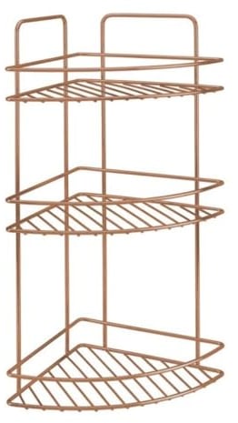 Metaltex Reflex Eckregal 3- Etg. 23x23x53cm Polytherm Kupfer