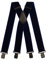 Olata Extra Breite Hosenträger für Herren – 5 cm breit, Robust und Verstellbar mit Stabilen Clips, Ideal für Arbeit und Elegante Outfits. Schwarz/Königsblau (Schwarz Clips)