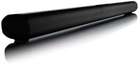 Wharfedale Soundbar 60W per TV, sistema audio Home Theater Altoparlante cablato e wireless Soundbar, Bluetooth/ingresso ottico/TV ARC/AUX-in, telecomando, kit di montaggio a parete