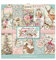 Stamperia SBBL73 Pink Christmas-Pad Notizblock, Weihnachten, Rosa, Papier, 30,5 x 30,5 x 0,7 cm
