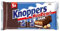 Knoppers NussRiegel Dark – 1 x 200g (5 Riegel) – Waffelriegel mit Milch- und Nugatcreme mit Gebäckstückchen, gehackten Haselnüssen und zartem Karamell, umhüllt von dunkler Milchschokolade