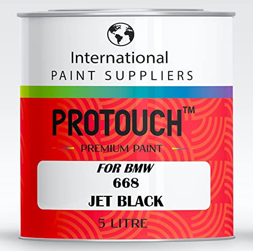 PROTOUCH FOR BMW 668 JET BLACK BASECOAT NEAT UNTHINNED CAR PAINT 5L TIN