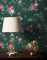 NEWROOM Tapete Grün Vliestapete Blumen - Blumentapete Landhaus Rosa Blüten Wiese Romantisch inkl. Tapezier-Ratgeber